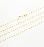 14K Solid Gold Cable Chains